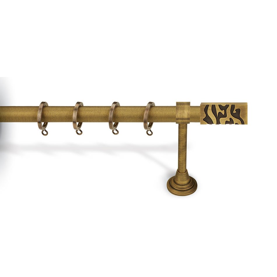 6280 Κουρτινόξυλο Μπρονζέ Φ25 Νίκελ Ματ 6240 - Image 1