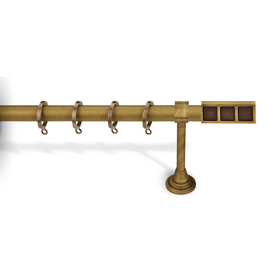 6290 Κουρτινόξυλο Μπρονζέ Φ25 Αντικέ Ματ 6290 - Image 1