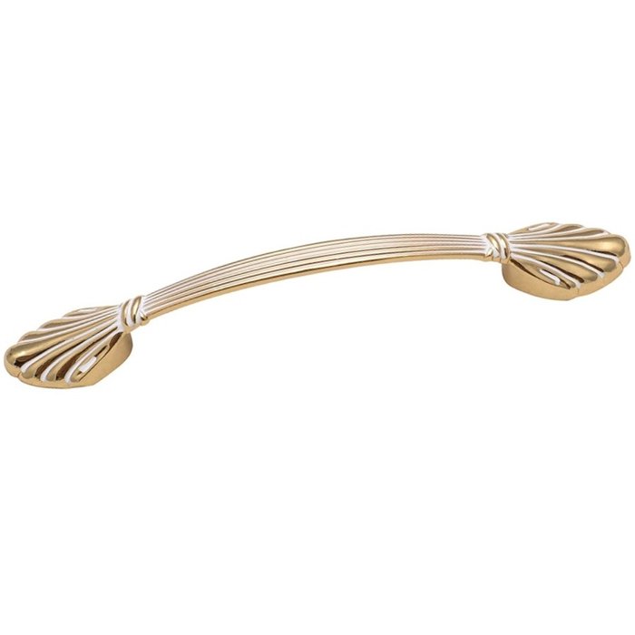 65220ΧΛ Roline 652 Λαβή Επίπλου από Ζάμακ Χρυσό-Λευκό με Κέντρα 128mm - Image 1