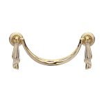 Roline 653 Λαβή Επίπλου από Ζάμακ Χρυσό-Λευκό με Κέντρα 96mm