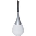 Πιγκάλ Polyresin με inox λαβή λευκό χρώμα.