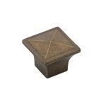 Roline 663 Πόμολο Επίπλου από Ζάμακ Αντικέ 25x25mm