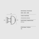 Μπούλ Εξώπορτας Μπρονζέ/Ορο Ζωγομετάλ 66 - Image 2