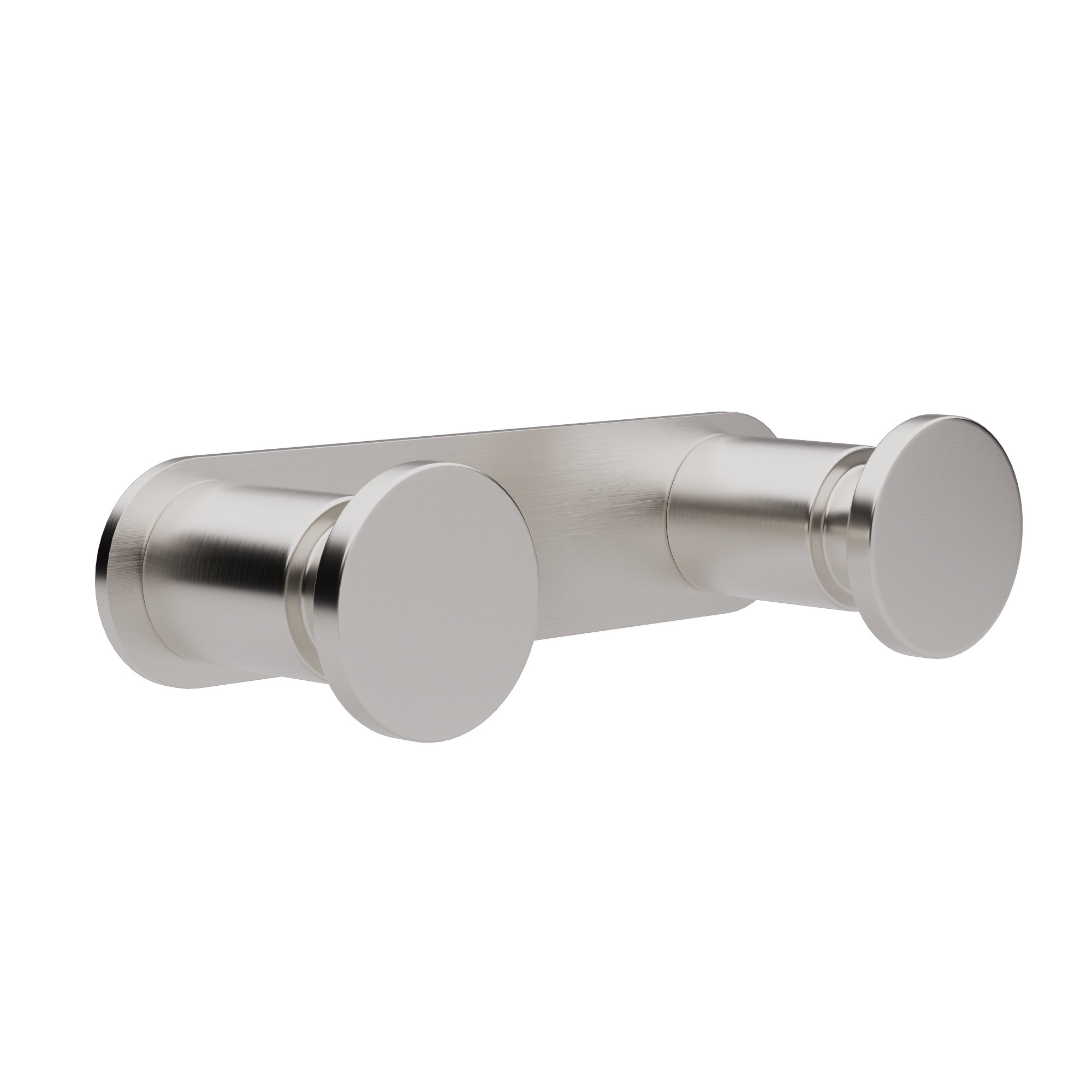 70-011 Άγκιστρο Διπλό – Matt Inox, Pam & Co, W12 x D3,5 x H2,5 (cm), 70-011 - Image 1