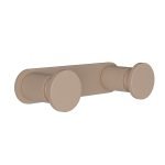 Άγκιστρο Διπλό – Matt Beige, Pam & Co, W12 x D3,5 x H2,5 (cm), 70-103