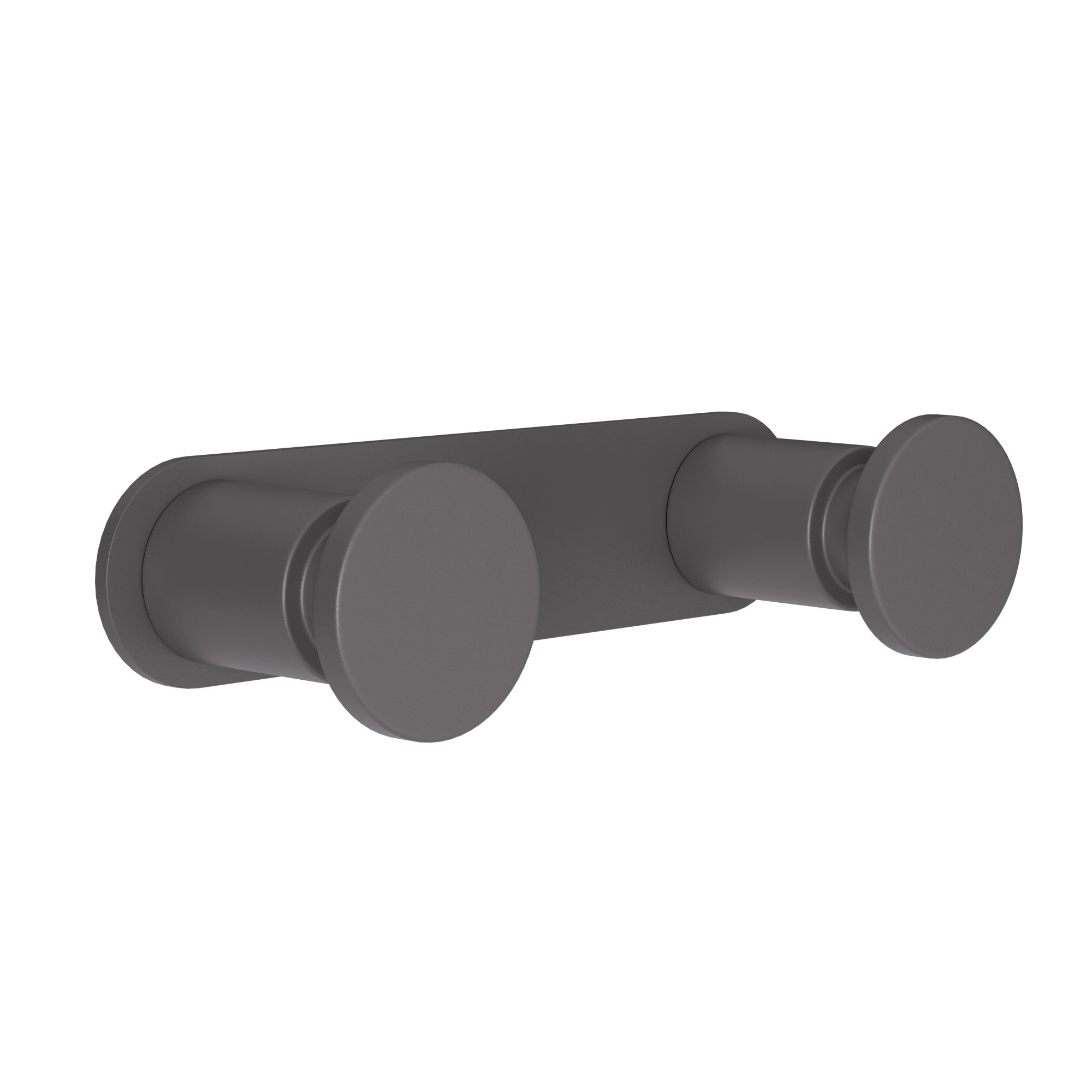 70-113 Άγκιστρο Διπλό – Matt Anthracite, Pam & Co, W12 x D3,5 x H2,5 (cm), 70-113 - Image 1