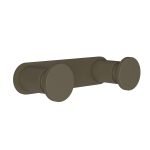 Άγκιστρο Διπλό – Matt Light Bronze, Pam & Co, W12 x D3,5 x H2,5 (cm), 70-963