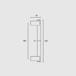 Χούφτες για συρόμενες πόρτες Ζωγομετάλ Ορο Ματ 73-161 - Image 2