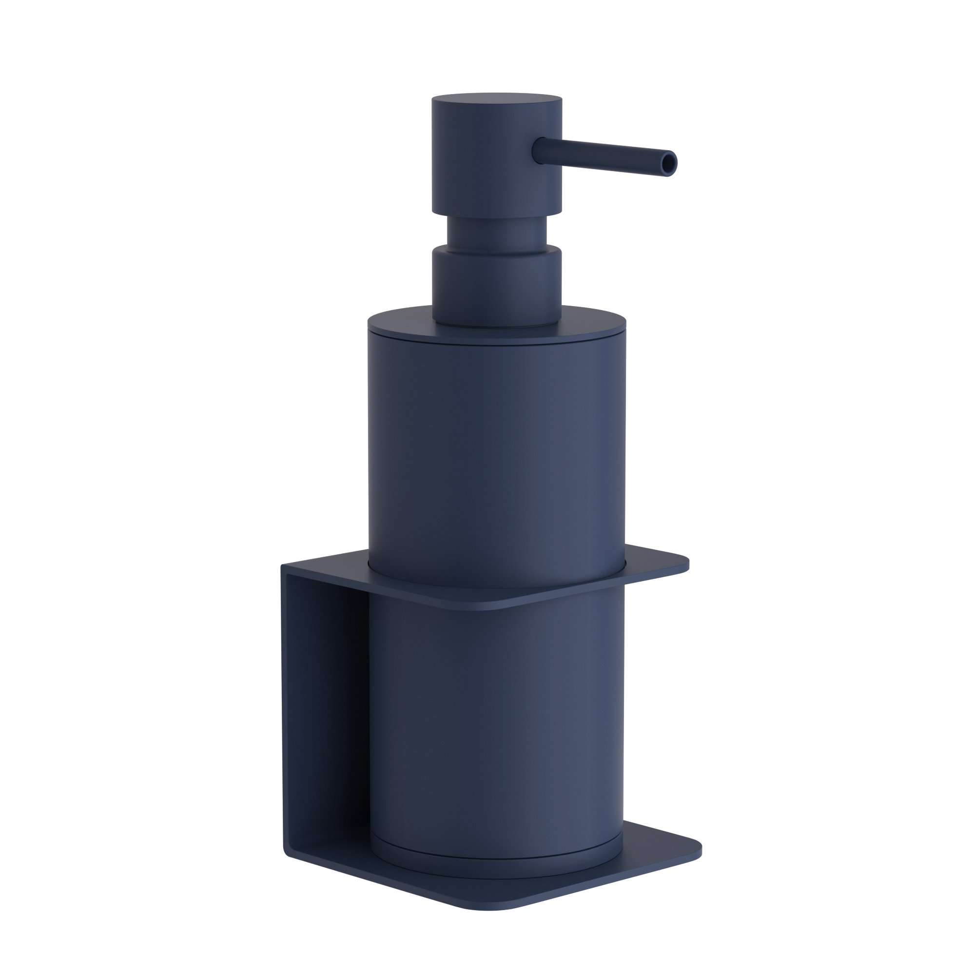 81-203-1 Επιτοίχιο Dispenser – Matt Navy Blue, Pam & Co, W7,5 x D7 x H19 (cm), 81-203 - Image 1