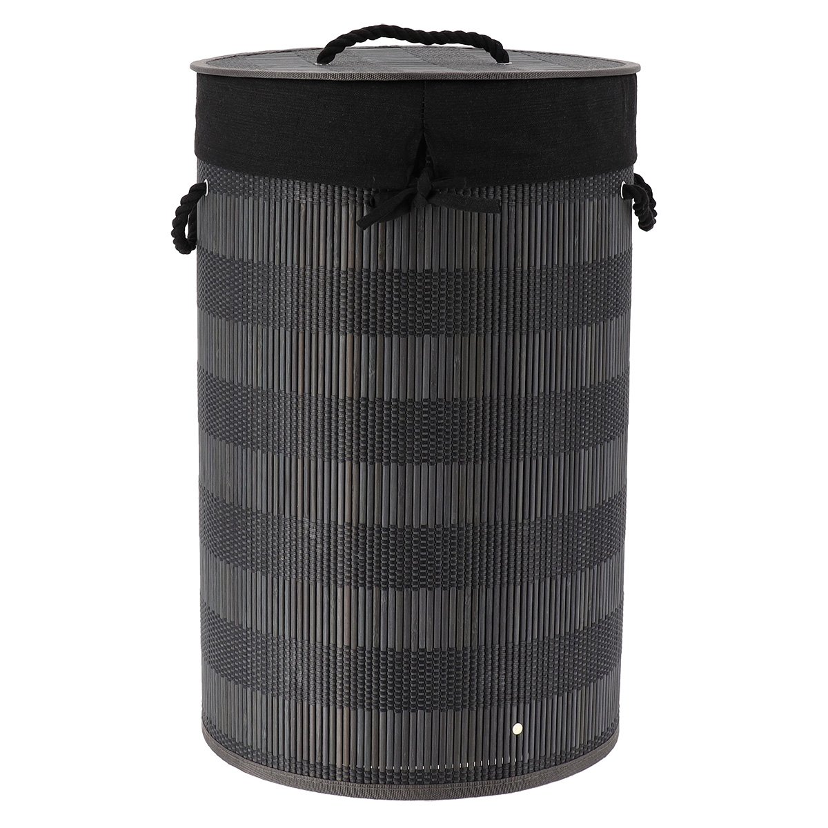 8445-2 Καλάθι απλύτων πτυσσόμενο από bamboo και βαμβάκι - Image 1