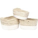 Σέτ 3 τεμάχια καλάθια διαφόρων χρήσεων από βαμβάκι .