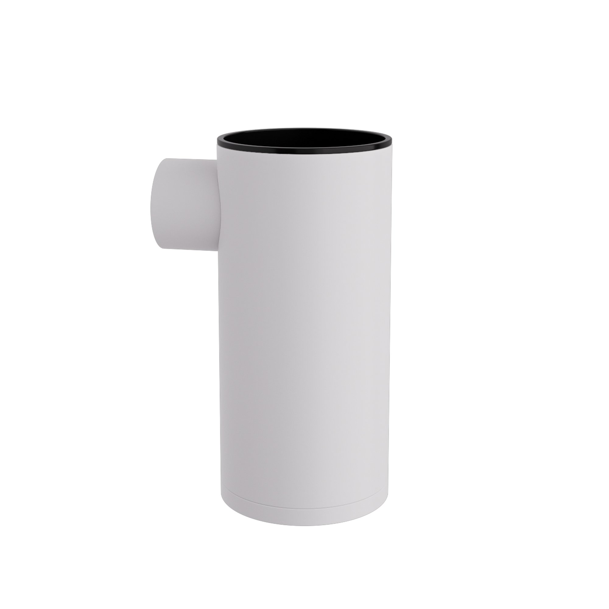86-033 Επιτοίχια Ποτηροθήκη – Matt White, Pam & Co, Ø6 x H12 (cm), 86-033 - Image 1