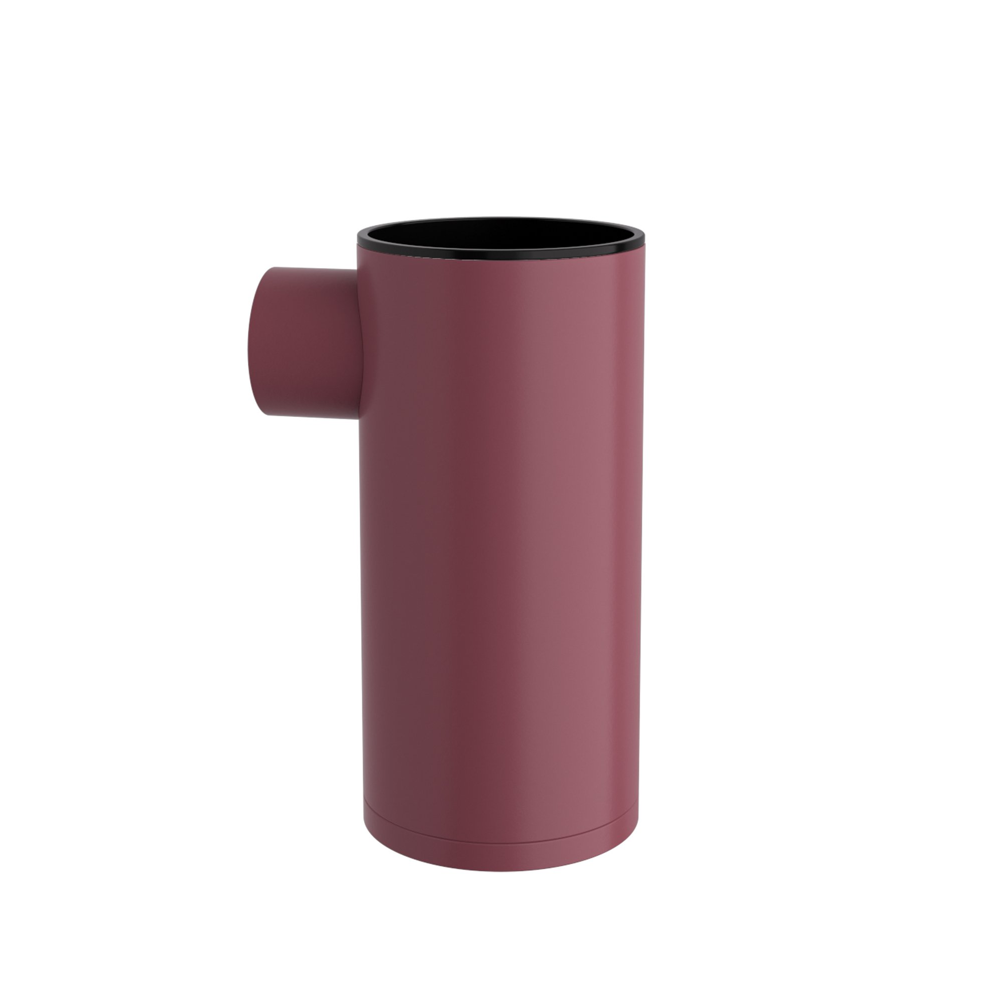 86-153 Επιτοίχια Ποτηροθήκη – Matt Bordeaux, Pam & Co, Ø6 x H12 (cm), 86-153 - Image 1