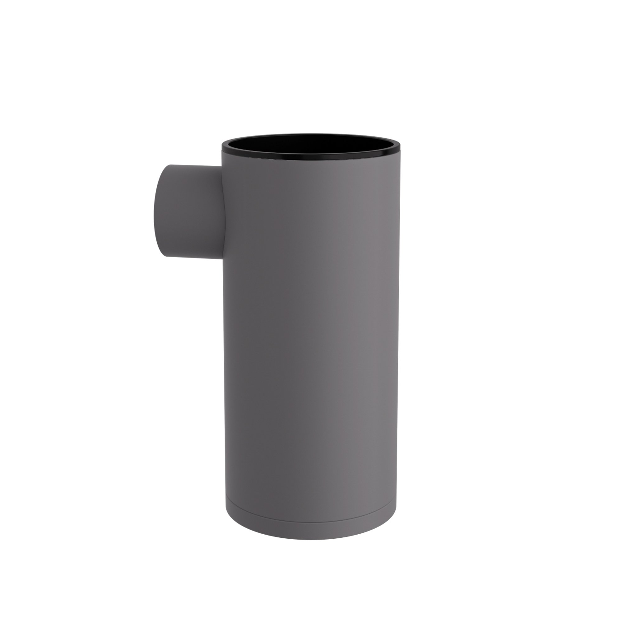 86-163 Επιτοίχια Ποτηροθήκη – Matt Concrete Grey, Pam & Co, Ø6 x H12 (cm), 86-163 - Image 1