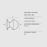 Μπούλ Εξώπορτας Μπρονζέ/Ορο Ζωγομετάλ 86 - Image 2