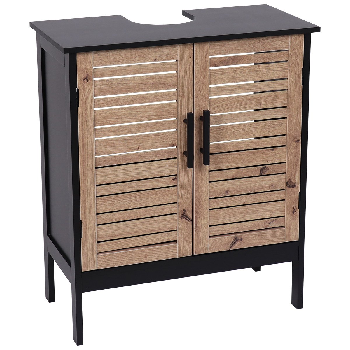 8880 Έπιπλο Μπάνιου mdf με 2 Ντουλάπια, 1 Ράφι στο εσωτερικό - Image 1