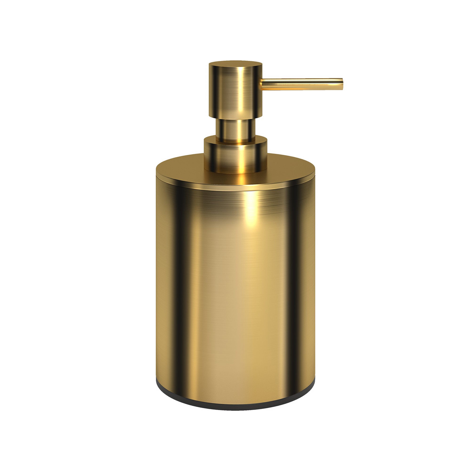 90-023 Dispenser – Brushed Brass, Pam & Co, Ø8 x H15 (cm), 90-023 - Image 1