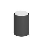 Θήκη Οργάνωσης – Matt Anthracite, Pam & Co, Ø8 x H12 (cm), 93-113