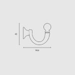 Κρεμάστρα Νίκελ Ματ 979 - Image 2