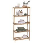 Ραφιέρα με 5 ράφια bamboo - Image 2