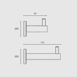 Κρεμάστρα Νίκελ Ματ 986 - Image 2