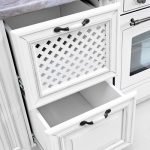 Roline 521 Λαβή Eπίπλου από Ζάμακ & Πορσελάνη Μαύρο Ματ-Λευκό με Κέντρα 96mm - Image 2