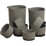 Σέτ 8 τεμάχια καλάθια απλύτων από βαμβάκι