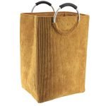 Αναδιπλούμενο καλάθι απλύτων 55 lt. μουσταρδί .