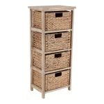 Έπιπλο μπάνιου mdf με 4 συρτάρια από υάκινθο