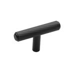 Roline 681 Πόμολο Επίπλου από Μέταλλο Gun Black 60x12mm