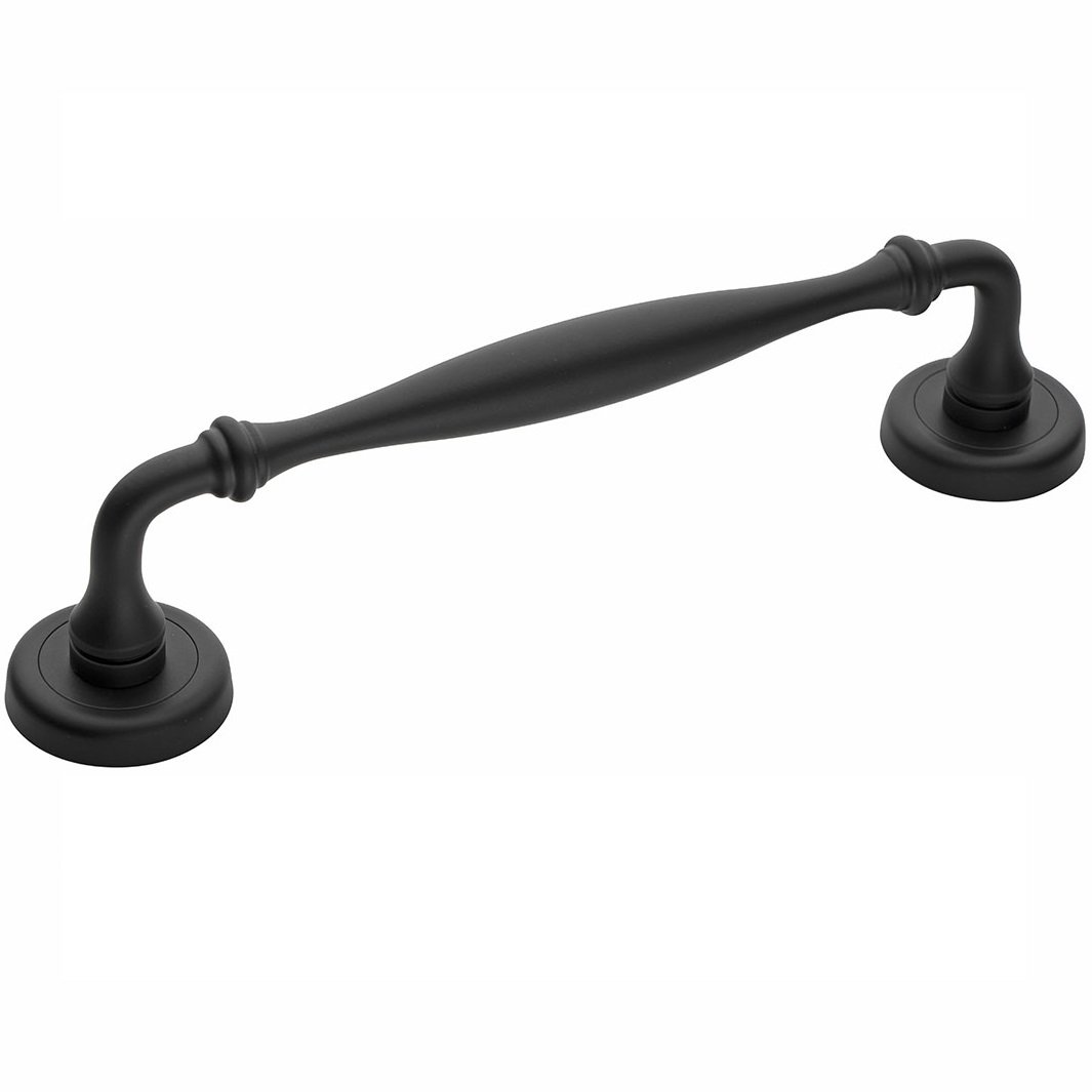 DSC4910 Roline Κ383 Λαβή Εξώπορτας από Ορείχαλκο Μαύρη Ματ με Kέντρα 228mm - Image 1