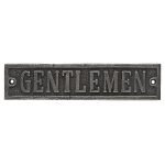 Roline 456 Ένδειξη WC από Ορείχαλκο Old Silver 177x40mm