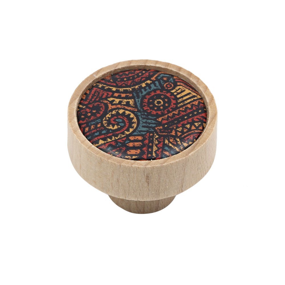 DSC6813 Roline 509 Πόμολο Επίπλου από Δρυς Δρυς-Λαχούρι Φ37mm - Image 1