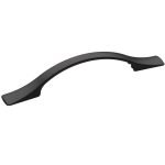 Roline 539 Λαβή Επίπλου από Ζάμακ Μαύρο Ματ - 128mm Ολικό: 180mm