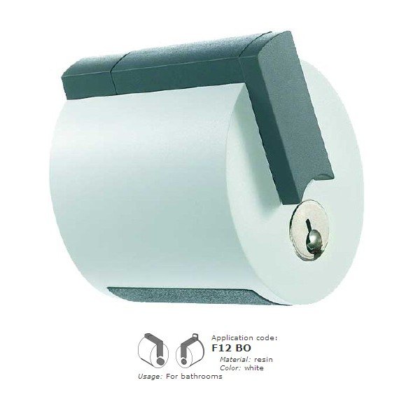 F12 BO Κλειδαριά Meroni Λευκό ιδανική για πόρτες μπάνιου - Image 1