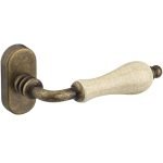 Roline Κ315 Γρυλόχερο Παραθύρου Ανάκλησης από Ορείχαλκο & Πορσελάνη Αντικέ-Κρακελέ 32x62x129mm