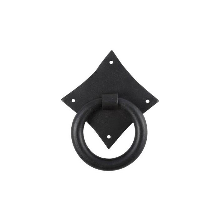 K3248 Roline Κ324 Κρίκος Εξώπορτας από Μέταλλο Μαύρος Φ73mm - Image 1