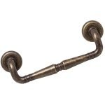 Roline Κ382 Λαβή Εξώπορτας από Ορείχαλκο Αντικέ με Kέντρα 198mm