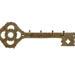 Roline 400 Κρεμάστρα από Ορείχαλκο Αντικέ 220x75mm