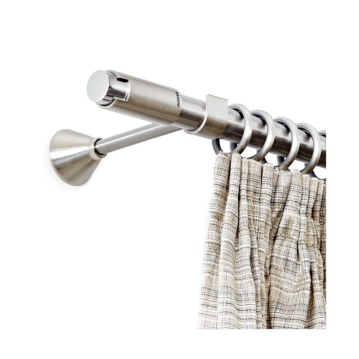 MOKA Ινοξ κουρτινόξυλo Φ25 Moka της σειράς Ασλάνης