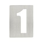 Αριθμοί Ζωγομετάλ 933 Inox Ματ