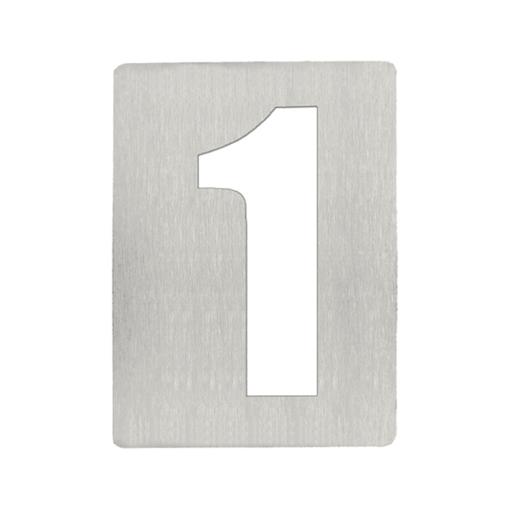 N-01 Αριθμοί Ζωγομετάλ 933 Inox Ματ - Image 1