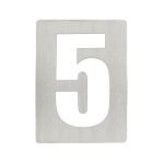 Αριθμοί Ζωγομετάλ 933 Inox Ματ - Image 2