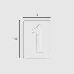 Αριθμοί Ζωγομετάλ 933 Inox Ματ - Image 3