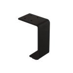 Roline 203 Πόδι Επίπλου από Χάλυβα Μαύρο Ματ 70x100mm