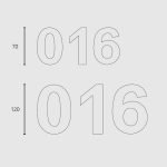 Αριθμοί Ζωγομετάλ 932 Inox Ματ - Image 3