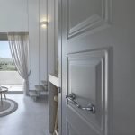 Roline Κ383 Λαβή Εξώπορτας από Ορείχαλκο Old Silver με Kέντρα 228mm - Image 2