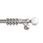 Μεταλλικό Κουρτινόξυλο Νίκελ Ματ Φ25