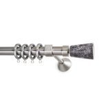 Μεταλλικό Κουρτινόξυλο Νίκελ Ματ Φ25