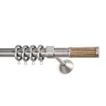 Μεταλλικό Κουρτινόξυλο Νίκελ Ματ Φ25